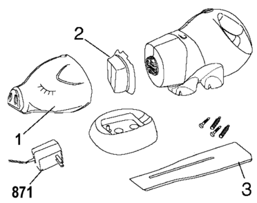 Default Diagram and Parts List for CHVPIG Type 1 Black and Decker Leaf Blower / Vacuum